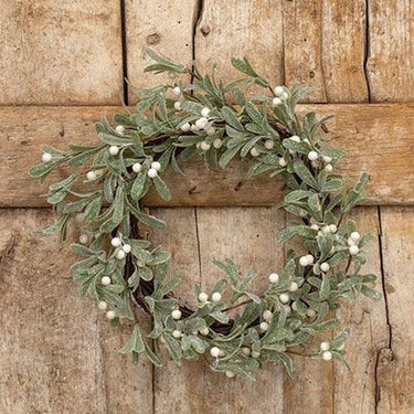 Glittered Mistletoe Wreath - The Fox Decor